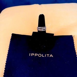 Ippolita Classico Line Smooth Squiggle Triple band ring in 18K Gold.